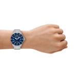 Emporio Armani Diver World Explorer Solaire Bicolore / Bleu - AR11697