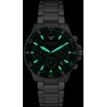 Emporio Armani Diver World Explorer Solar Chronograph Argenté / Vert - AR11741