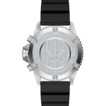 Emporio Armani Diver World Explorer Solar Chronograph Silbrig / Schwarz - AR11830