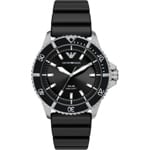 Emporio Armani Diver World Explorer Solaire Noir / Argenté 