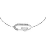 Emporio Armani Eagle Logo Armband Logo Essence Silbrig  - EGS3402040