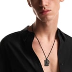 Emporio Armani Eagle Logo Dog Tag Kette Outline - EGS3384001