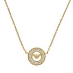 Emporio Armani Eagle Logo Collier Logo Coin