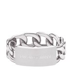 Emporio Armani Eagle Logo Men's Ring Imprinted Edges - EGS3305040
