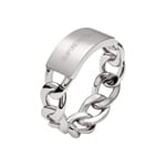 Emporio Armani Eagle Logo Men's Ring Imprinted Edges