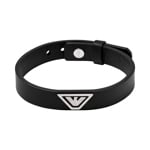 Emporio Armani Eagle Logo Bracelet en cuir Eagle ID