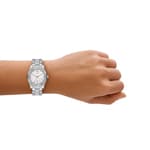 Emporio Armani Federica Date Silbrig / Pink - AR11802