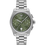 Emporio Armani Federico Chronographe Argenté / Vert - AR11640