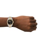 Emporio Armani Federico Date Bicolore / Noir - AR11715