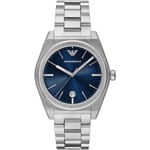 Emporio Armani Federico Date Argenté / Bleu