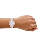 Emporio Armani Gianni T-Bar Ceramica Nude 32 mm - AR70019