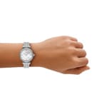 Emporio Armani Gianni T-Bar Silbrig 32 mm - AR11701