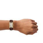 Emporio Armani Gino Date Goldig / Braun - AR11665