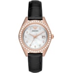 Emporio Armani Leo Date Rose / Black - AR11505