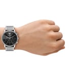 Emporio Armani Minimalist Chronographe Argenté / Noir 42mm - AR11772