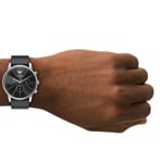 Emporio Armani Minimalist Chronographe Argenté / Noir 42mm - AR11774
