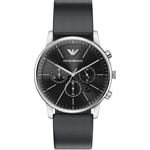 Emporio Armani Minimalist Chronographe Argenté / Noir 42mm