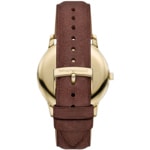 Emporio Armani Minimalist Goldtone / Brown 42mm - AR11610