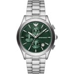 Emporio Armani Paolo Chronograph Silver / Green