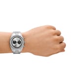 Emporio Armani Racer Chronographe Argenté  - AR11636