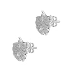 Emporio Armani Sentimental Stud Earrings Gingko Silvery - EGS3413040