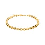 Erbsarmband halbmassiv 750/18 K Gelbgold 5.0mm - 19cm