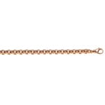 Belcher Chain 3/4-Solid 750/18 K Red Gold 7.5mm