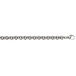 Belcher Chain 3/4-Solid 750/18 K White Gold 9.5mm - CER2006