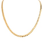 Hawk Eye Chain 750/18 K Yellow Gold 5.5mm - 1135.04165