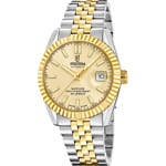 Festina Swiss Classic Steel Automatique Date Bicolore / Doré