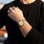 Festina Swiss Classic Steel Automatique Date Bicolore / Doré - F20091/2