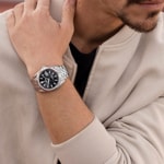 Festina Automatik Date Silbrig / Schwarz - F20090/4