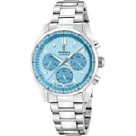 Festina Boyfriend Chronograph Argenté / Bleu 38mm