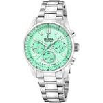 Festina Boyfriend Chronograph Argenté / Vert 38mm