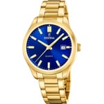Festina Classic Date Gold / Blue 42mm