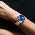 Festina Klassik Date Silbrig / Blau 40mm - F20707/4