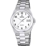 Festina Klassik Date Silbrig / Weiss 40mm