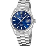 Festina Swiss Classic Steel Date Silvery / Blue 40mm