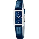 Festina Mademoiselle Square Leder Blau / Silbrig 