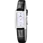 Festina Mademoiselle Square Leder Schwarz / Silbrig 