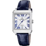 Festina On The Square Lady Date Leather Blue / Silvery