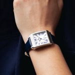 Festina On The Square Lady Date en cuir Bleu / Argenté - F20682/2