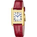 Festina On The Square Lady en cuir Rouge / Doré & Argenté
