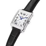 Festina On The Square Leder Date Silbrig / Schwarz - F20681/1