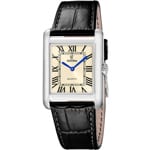 Festina On The Square Leder Silbrig & Beige / Schwarz - F20771/2