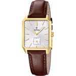 Festina On The Square Petite Seconde Goldig / Silbrig & Braun