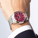Festina Swiss Chrono Argenté / Rouge 41mm - F20040/5