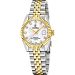 Festina Swiss Classic Steel Bicolor / Perlmutt 29mm