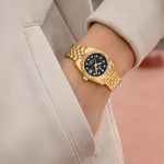 Festina Swiss Classic Steel Goldig / Perlmutt Schwarz 29mm - F20089/3