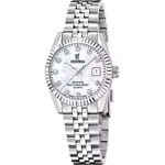 Festina Swiss Classic Steel Silbrig / Perlmutt 29mm